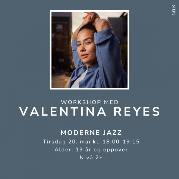 MODERNE JAZZ KLASSE MED VALENTINA 20. MAI KL. 18:00 - 19:15